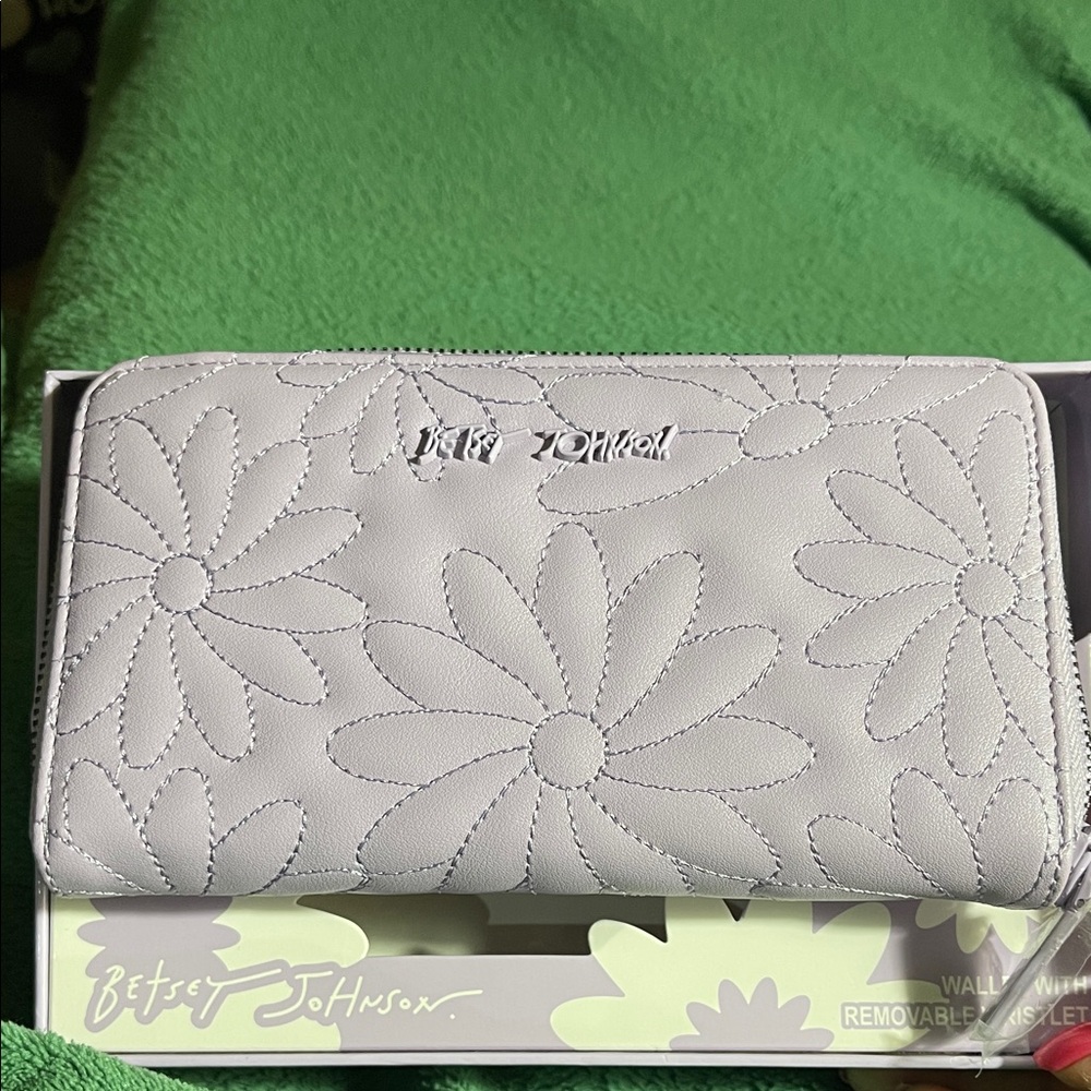 Betsey Johnson Purple Floral Wallet